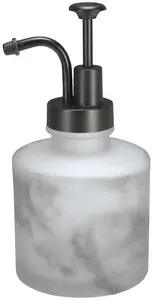 Дозатор мыла Kleine Wolke "Мрамор" 8,4х17 см, цвет anthrazit