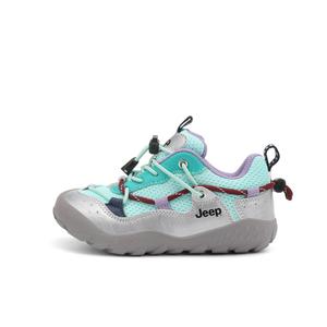 Износостойкие легкие нескользящие низкие детские тренировочные кроссовки Kids' Jeep, серебристо-синий