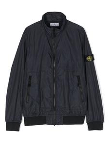 Stone Island Junior бомбер с нашивкой Compass, синий