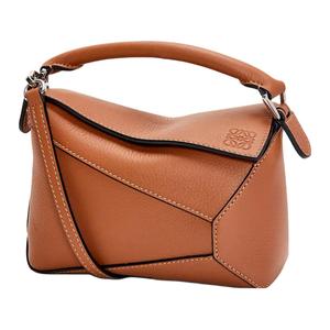 LOEWE Кожаная головоломка с коровой мини-сумка через плечо женская сумка кроссбоди бежевая