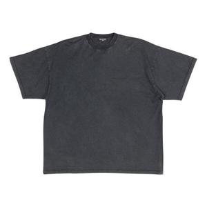 Футболка strike 1917 oversized t-shirt 'washed black' Balenciaga, черный