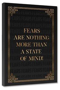 Картина на холсте Hustling Sharks Fears, черный