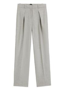 Обычные брюки со складками спереди BOSS  10262215 01, серый