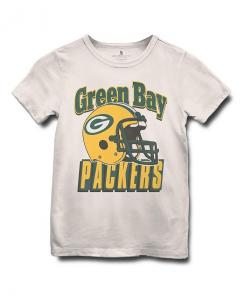 Футболка унисекс со шлемом NFL Green Bay Packers — Little Kid, Big Kid Junk Food Clothing, белый