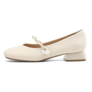 DAPHNE Женские туфли Мэри Джейн желто-бежевые, цвет Beige