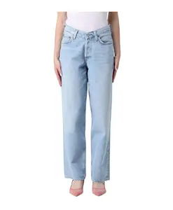 Светло-Голубые джинсы с высокой талией Agolde, синий
