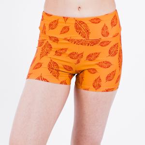 Женские шорты для плавания с высокой талией Calypsa, цвет sandstone leaf print