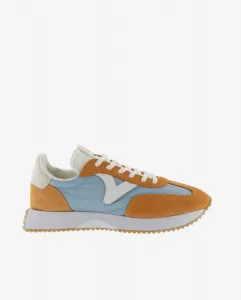 Женские нейлоновые кроссовки с цветными и замшевыми вставками и зубчатой подошвой Victoria, синий