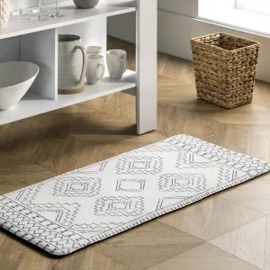 Ковер Tribal Moroccan Anti Fatigue Kitchen Or Laundry Room Comfort Mat nuLOOM, 46x76 см, светло-серый