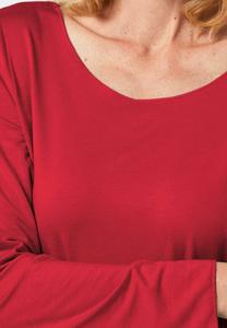 Топ с длинными рукавами GOLDNER, красный