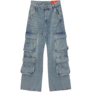 DIESEL Джинсы Women's Light Blue Moderate Wide Leg