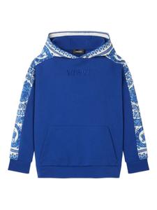 Versace Kids худи с принтом Barocco, синий