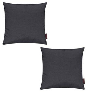 Комплект из 2 чехлов на подушки Magma-Heimtex FINO, 40x1x40 см, антрацитовый