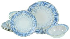 Набор посуды, белый и светло-голубой, Rondo Summertime, 12 предметов Creatable, белый/светло-голубой