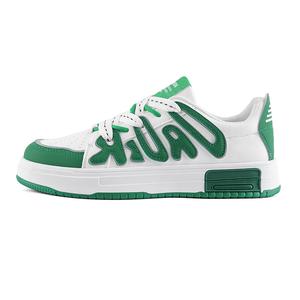 PLAY COBBLER Низкие скейтерские кроссовки мужские бело-зеленые, цвет White Green