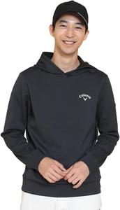 Мужская толстовка с длинными рукавами Callaway C24233111 (Karuishi: сохранение тепла, износостойкость), внутренняя подкладка для гольфа, черный