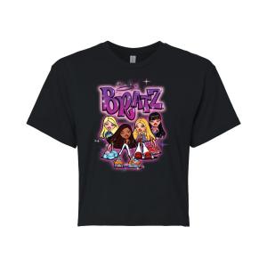 Укороченная футболка Bratz Doll Group для юниоров Licensed Character, черный