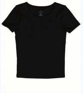 Женский двухслойный эластичный топ черного цвета Simply Southern, черный