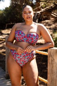 Лиф бикини в стиле китч kate с вырезом-бандо Curvy Kate, синий