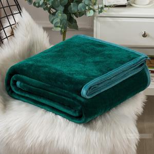 Disney Одеяло из летнего велюра, размер 180х200 см, темно-зеленый цвет