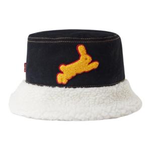 Levis Хлопковая шляпа-ведро Levi's женская черная, Black