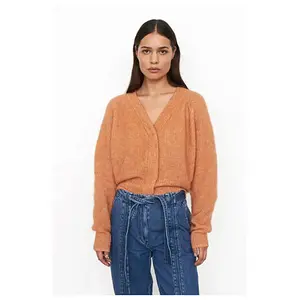 Кардиган Second Female Brooky, оранжевый