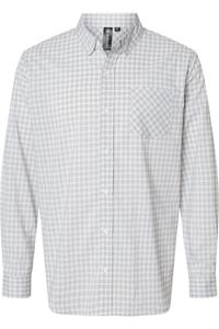 Футболка Burnside Technical Stretch Burn, цвет grey/ white gingham