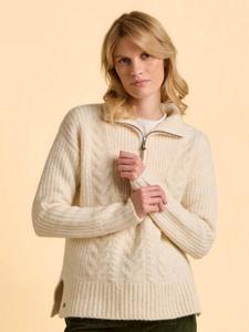 Untamed 1/4 Zip Jumper Brakeburn, Cream