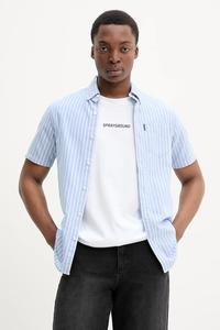 Хлопковая рубашка Superdry, синий