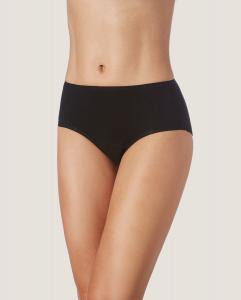 Высокие менструальные трусики со средней впитываемостью из экологически чистой соевой ткани ZD, черный