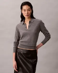 Женский тонкий вязаный джемпер Calvin Klein, серый