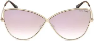 Солнцезащитные очки Tom Ford FT0569 28Z Shiny Rose Gold Elise Cats Eyes, категория линз 2