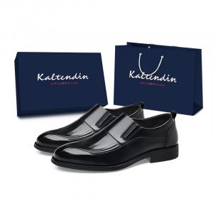 Универсальные классические удобные повседневные туфли из высококачественной коровьей кожи Kaltendin, Brown