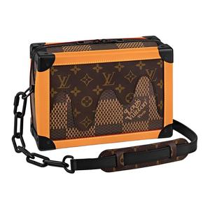 LOUIS VUITTON Мягкий чемодан Damier Ebene Giant коричневый