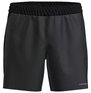 Мужские шорты Icebreaker 125 ZoneKnit Merino Blend Speed ​​6 дюймов, черный