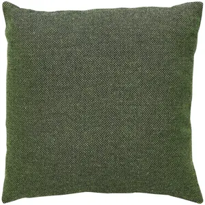 Декоративная подушка Jenny, декоративная подушка, узор елочка, квадратная, 40x40 см, наволочка с наполнителем Andiamo, Grün + gestreift