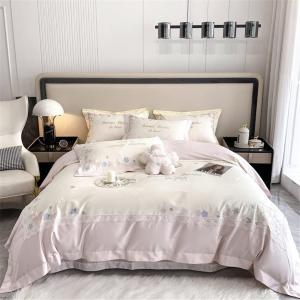 SkiPdr Комплект постельного белья хлопковый для девочек с цветочной тематикой и сакурой