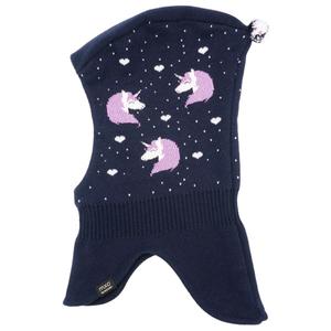 Балаклава для девочки жаккардовая шапка-единорог Maximo, мультиколор