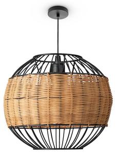 Подвесной светильник Paco Home Puglo, бежевый - черный - серый металлик - 30 х 25 х 30 см