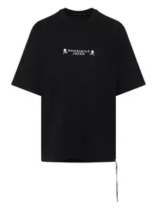 Хлопковая футболка с принтом черепа Mastermind Japan, черный