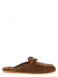 Замшевые сабо MIU MIU, коричневый
