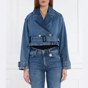 Укороченная джинсовая куртка Liu Jo, синий