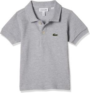 Lacoste Boys' Boy (l1812) классический поло с коротким рукавом из пике, Silver Heathered