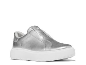 Кроссовки FitFlop RTG Slip-On Sneaker, серебристый металлик