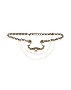 Ремень COUTURE Moschino, бронзовый