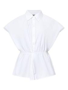 Хлопковая поплиновая рубашка Era French Connection, Linen White