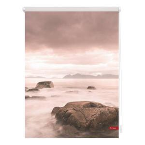 Рулонные шторы Lichtblick Stone, 45x150x6 см цвет grau/orange