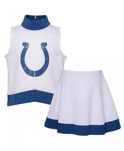 Платье поддержки Big Girls White Indianapolis Colts Junior Camp Outerstuff