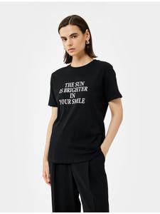 Футболка SS черного цвета KOTON