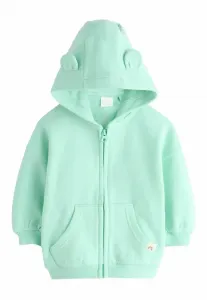 Толстовка на молнии с капюшоном стандартного кроя Next, Mint Green